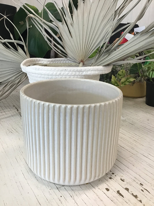 White Ceramic Pot