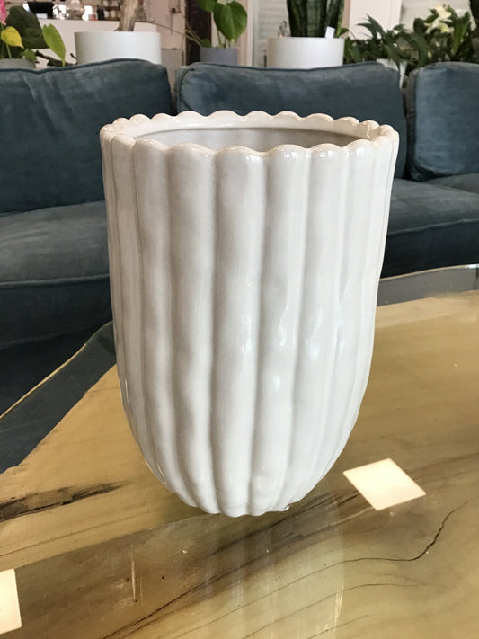 Vertical Ribbed Vase